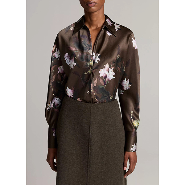 Lily Vine Bias Blouse Cypress Lily