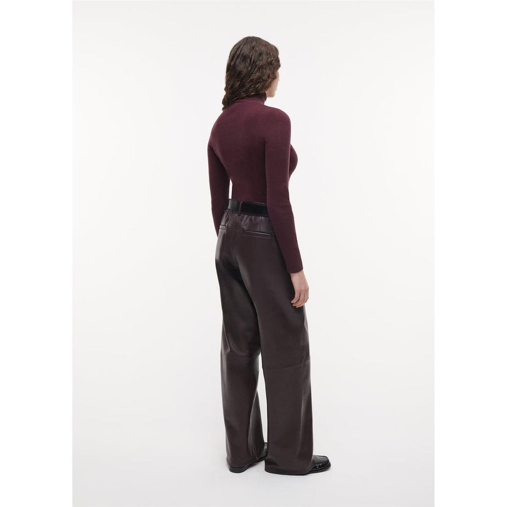 Davina Leather Pant Shiraz