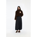 Balloon Pleated Pants Black