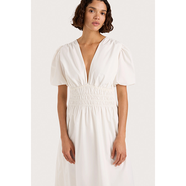 Grace Midi Dress White