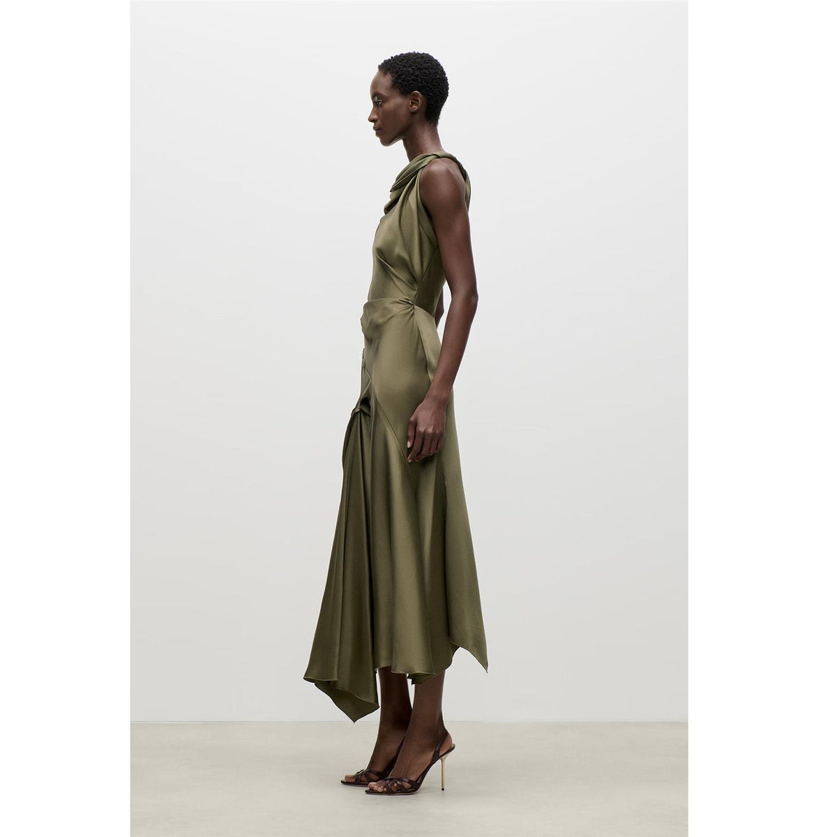 Posy Midi Dress Green