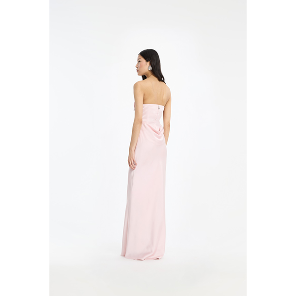 Corsage Long Dress Blushing Bride