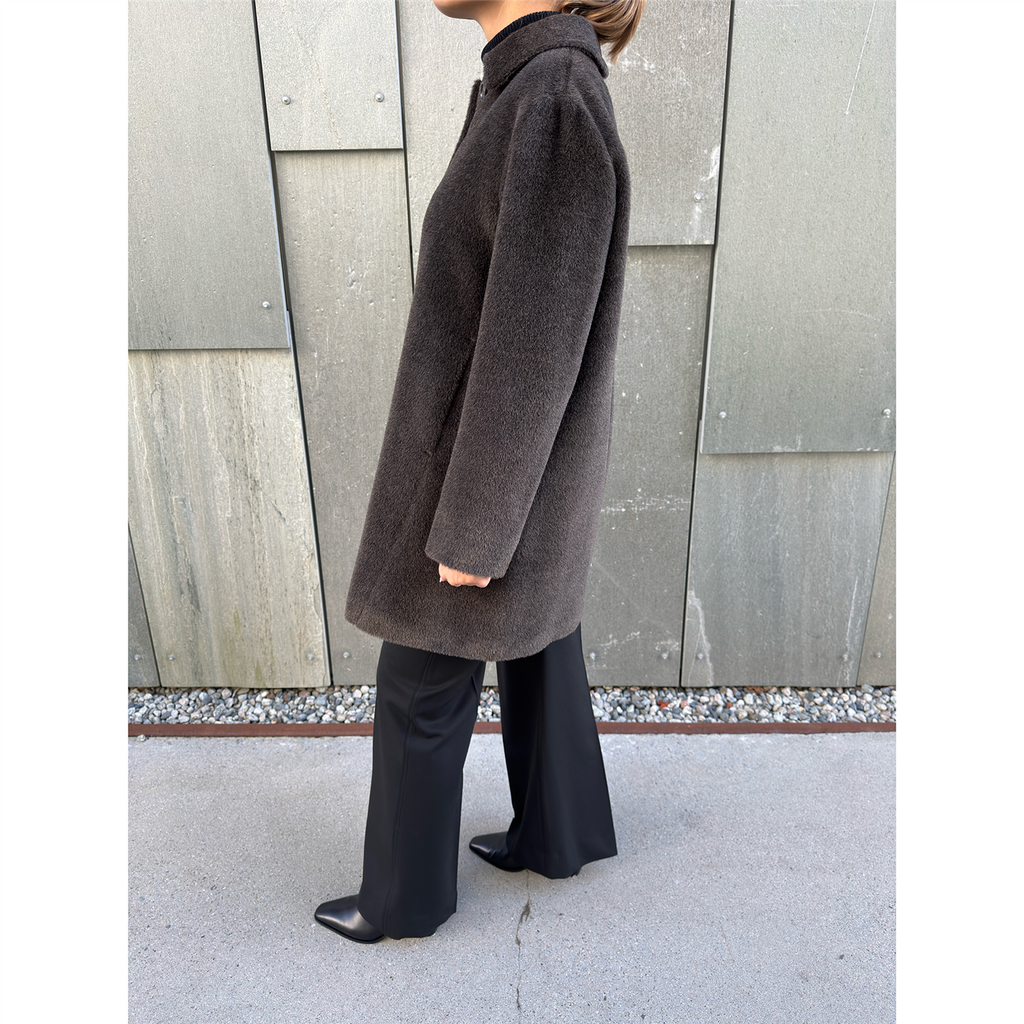 Paula Alpaca Coat Brown