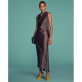 Kyra Sleeveless Draped Dress Ore