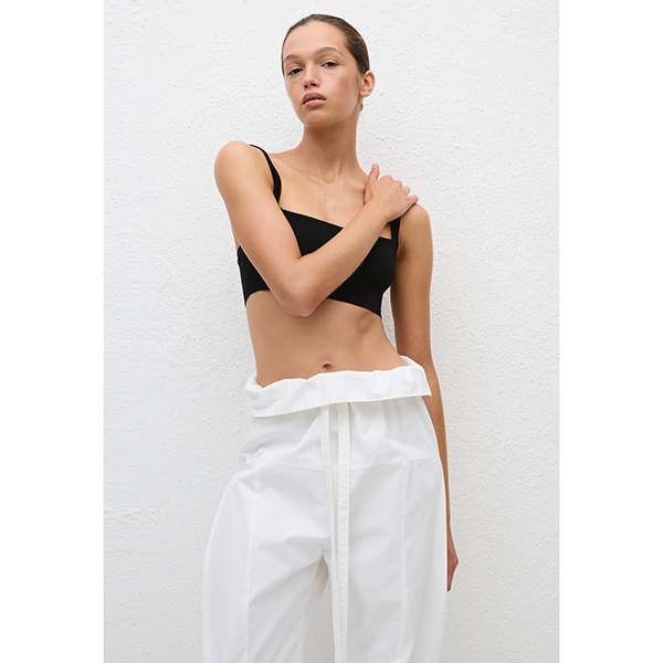 Fisherman Drawcord Pant White