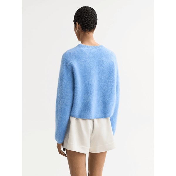Brushed Crewneck Azure