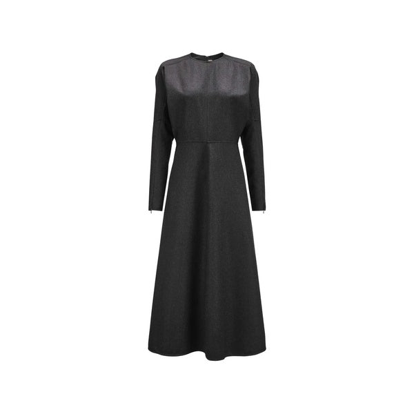 Dolman Midi Dress Dark Grey Melange