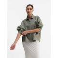 Gigi Oxford Shirt Light Military