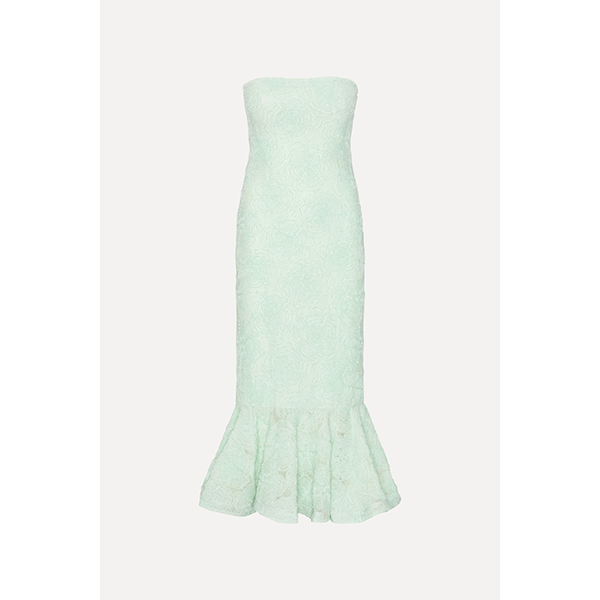 Flower Mesh Flounce Dress Ice Flow