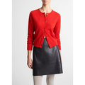 Scallop Trim Cardi Poppy