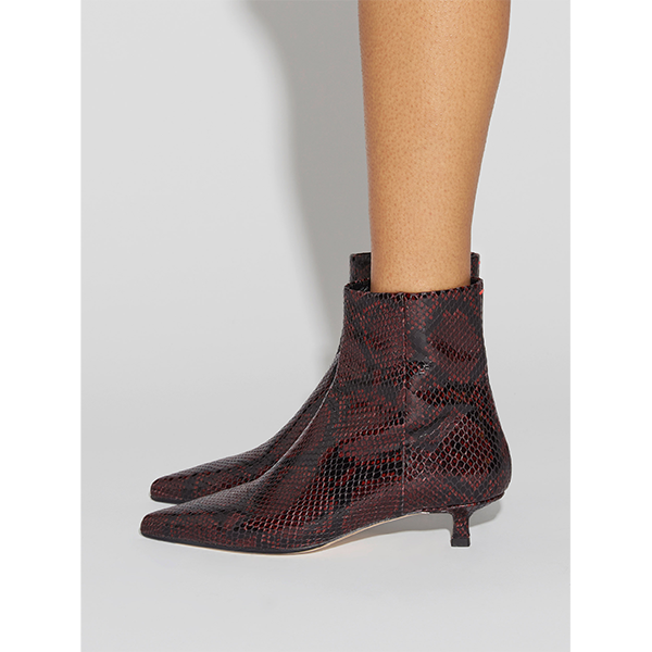 Sofie Ankle Boot Snake Print Port
