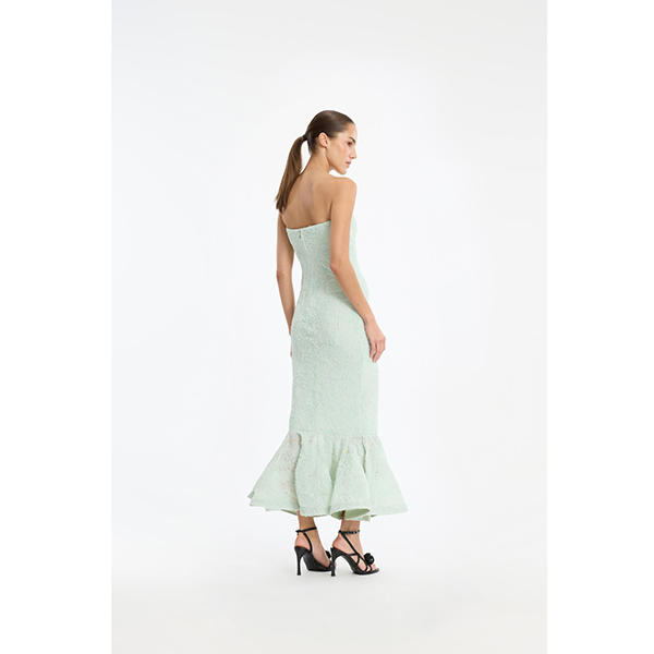 Flower Mesh Flounce Dress Ice Flow