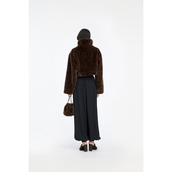 Balloon Pleated Pants Black