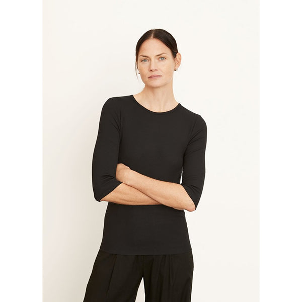 Elbow Sleeve Crew Modal Coastal Blue