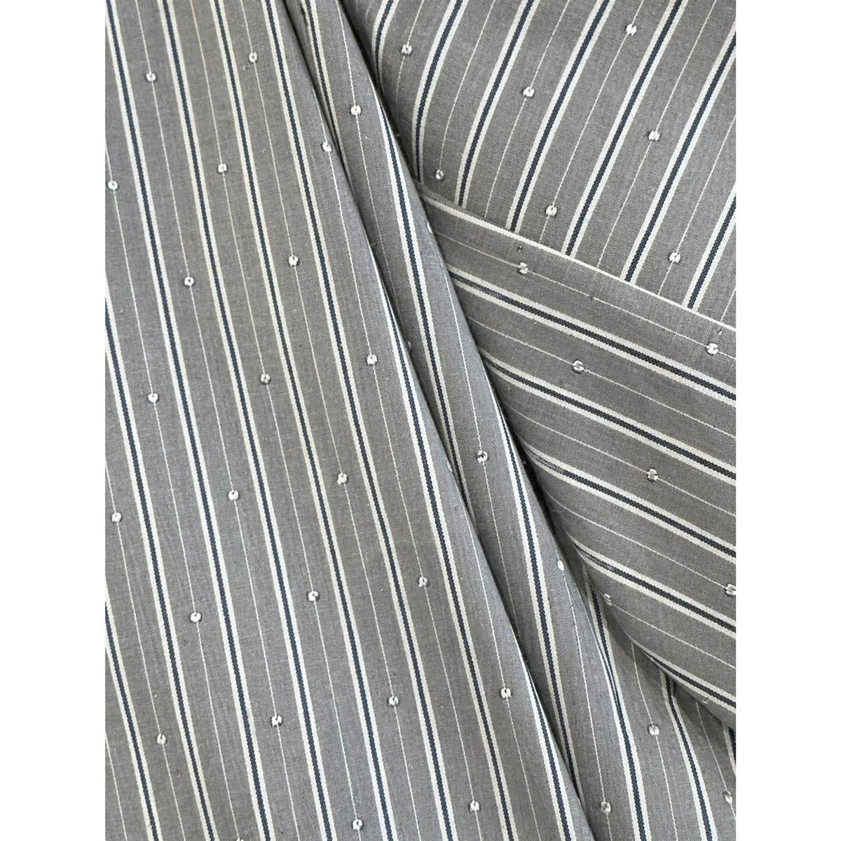 Atari Embellished Shirt Grey Stripe