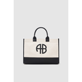Medium Lara Tote Natural Canvas/Black
