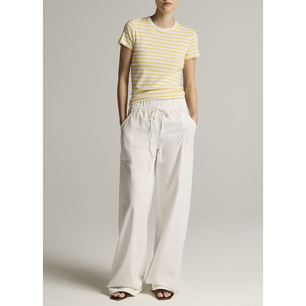Stripe Shrunken 90s Tee Limone Combo