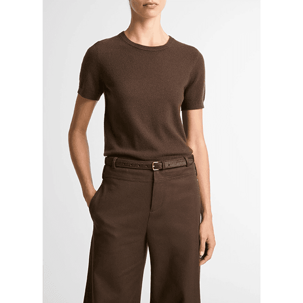 Relaxed S/S Crew Dark Bark
