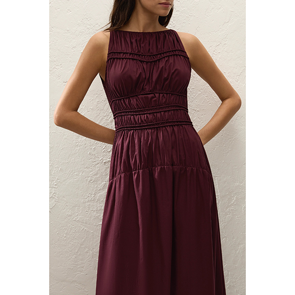 Yael Midi Dress Mulberry
