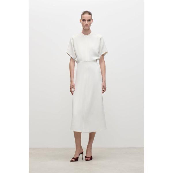 Eleanor Midi Dress Bright Ivory