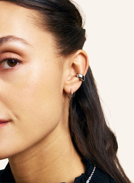 Bold Ear Cuff Steel