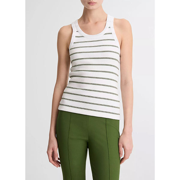 Niki Mid Rise Pintuck Crop Flare Pant Herb
