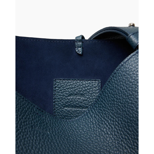 The Norma Tote Slate Blue Grosgrain