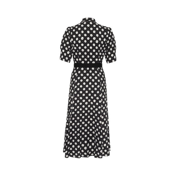 Charlotte Floral Dress Creme Fleur Black
