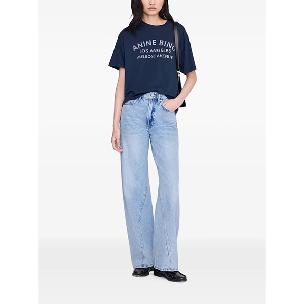 Cade Tee Melrose Stencil Navy