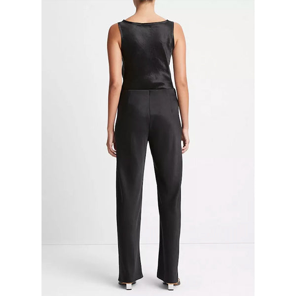 Colette Fluid Satin Bias Pant Black