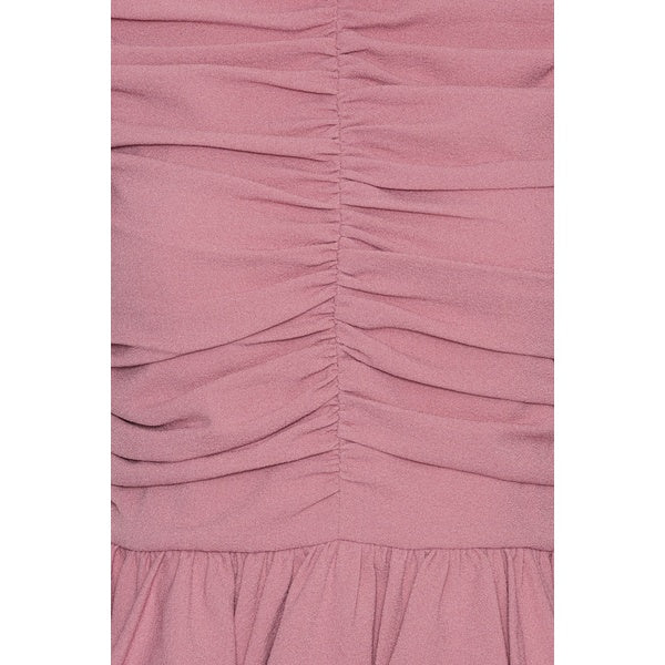 Ruched Puff Sleeve Top Lilas