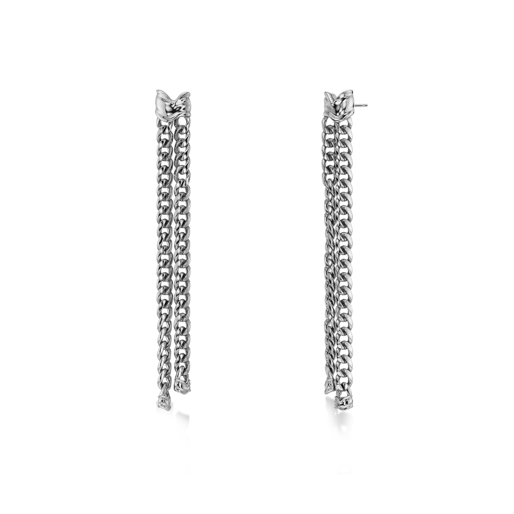 Melted Earrings Steel