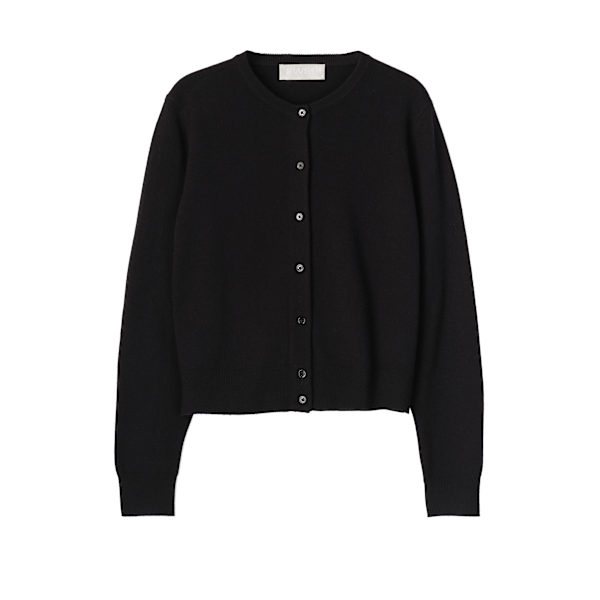Classic Wool Cardigan Jet Black