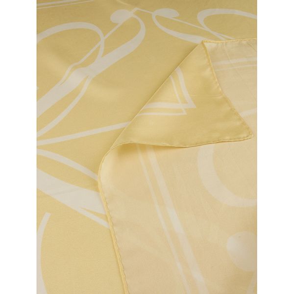 Scarf 65x65cm Light Yellow Pattern