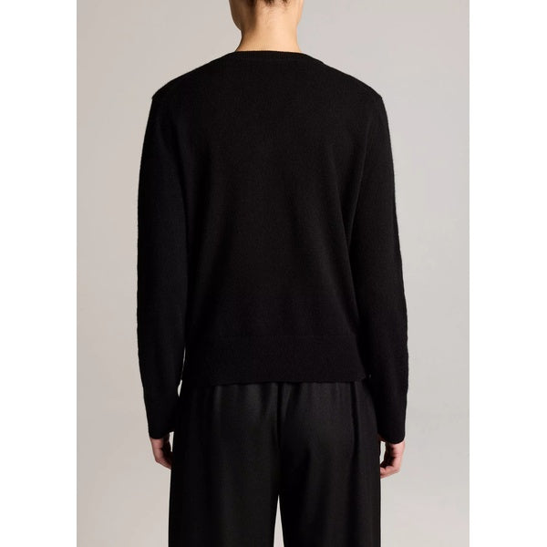 Casual V-neck Sweater Black