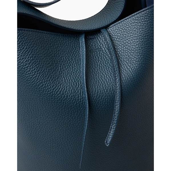 The Norma Tote Slate Blue Grosgrain