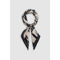 York Scarf Leopard Pearl White