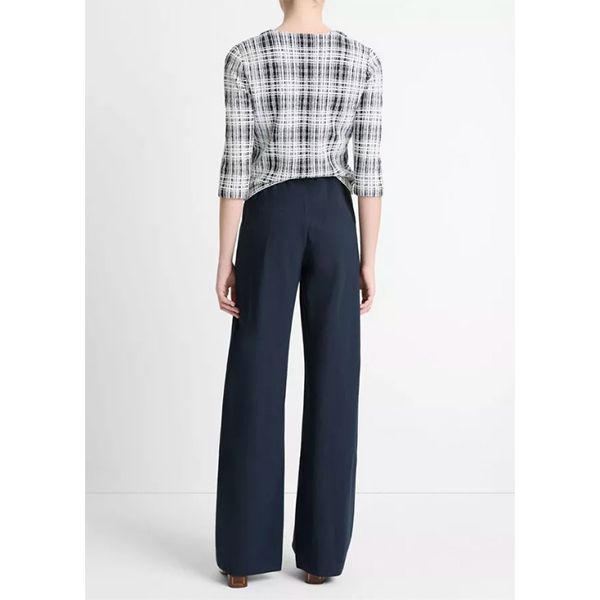 High Waist Cotton Bias Pant Coastal