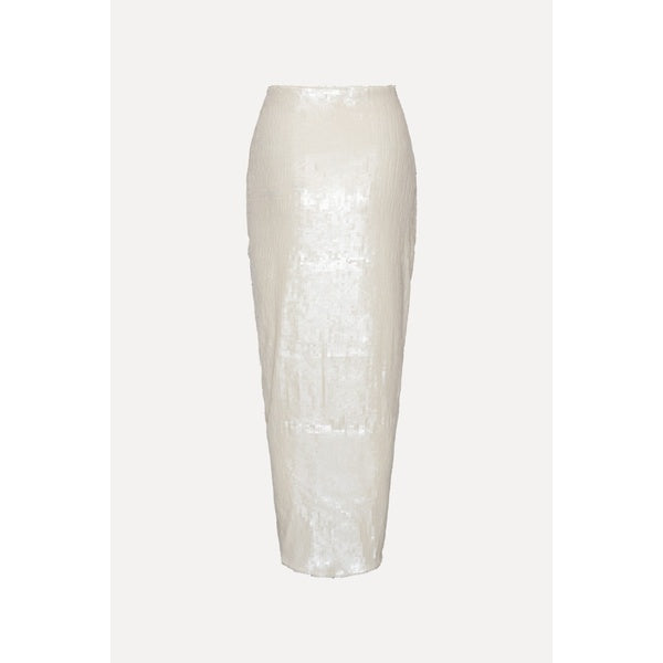 Sequins Knot Skirt Egret