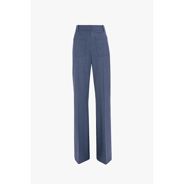 Alina Trouser Dusk Blue Melange