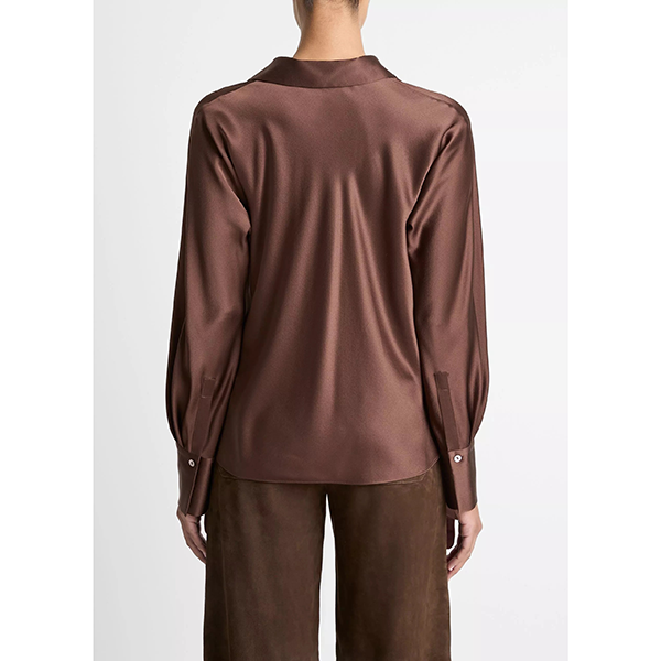 Bias L/S Blouse Espresso