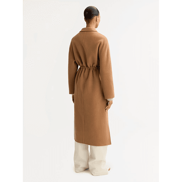 Drawstring Coat Camel
