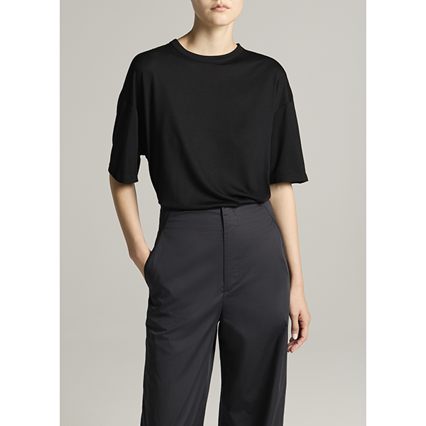 Relaxed S/S Crew Modal Black