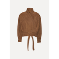 Suede Bomber Jacket Bison