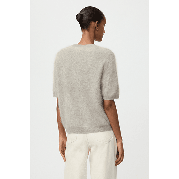 Brushed Short Sleeve Greige