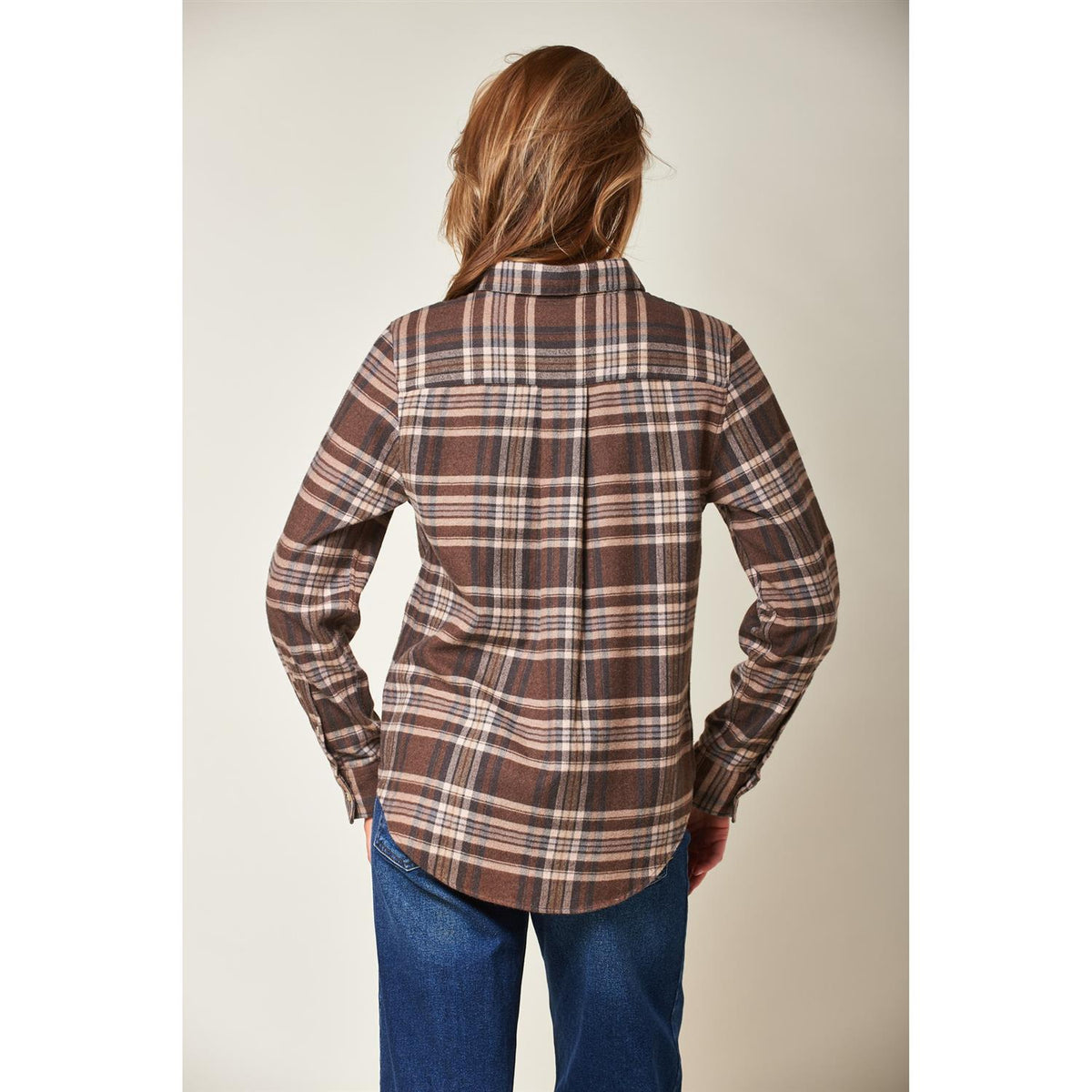 Arc Muted Tartan Shirt Dk Brown