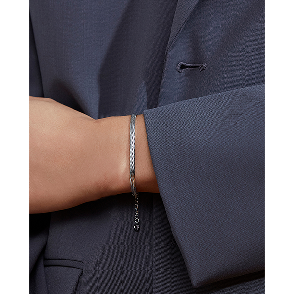 Herringbone Bracelet Steel