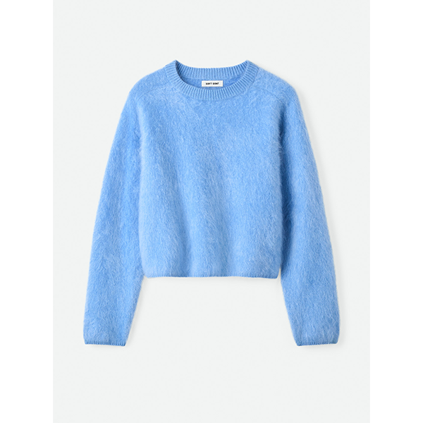 Brushed Crewneck Azure