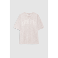 Cade Tee Washed White Leopard