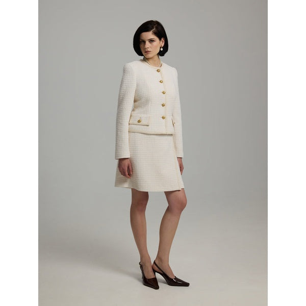 Lesley Blazer Chalk White
